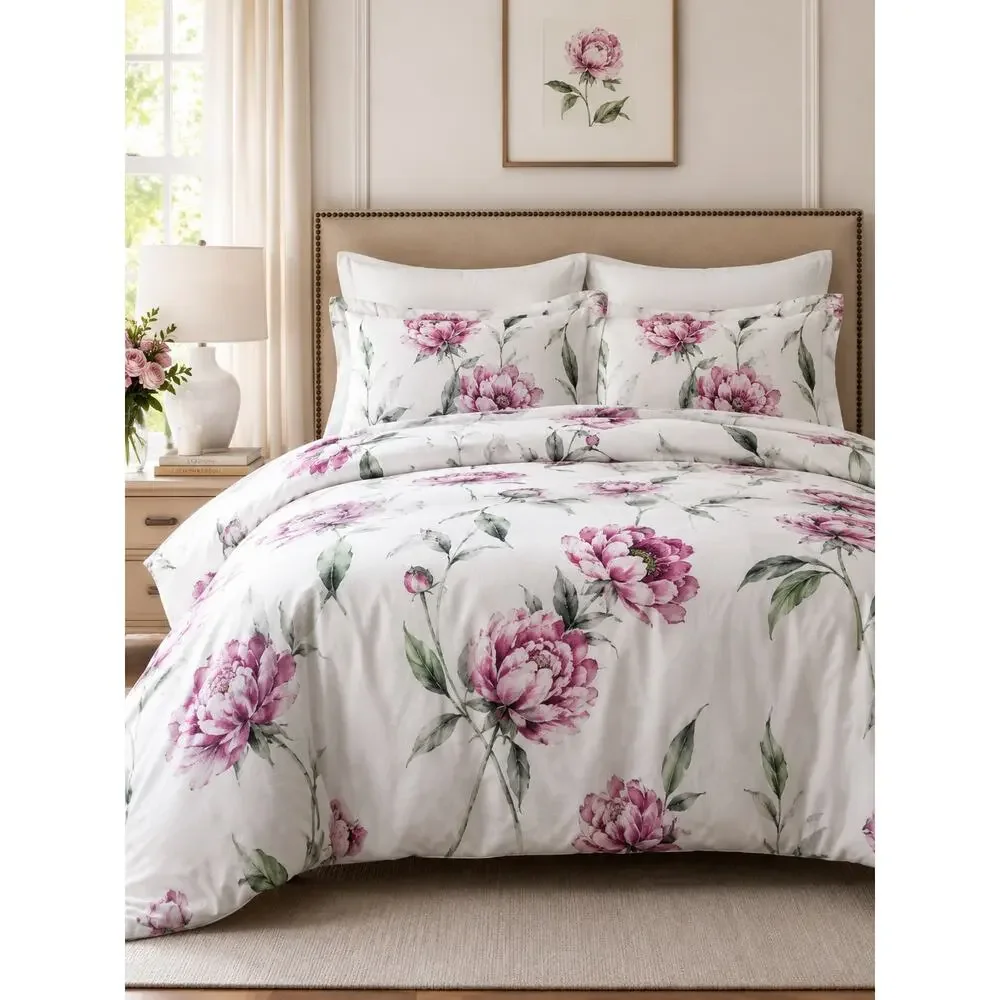 Southern Living Design House Angelina King Size Duvet Cover Mini Set $249 NWT